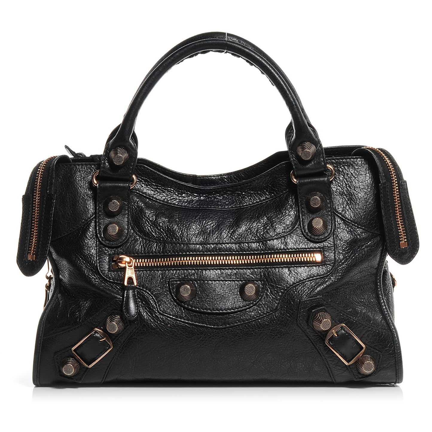 Agneau Giant 21 Rose Gold Hardware City Black