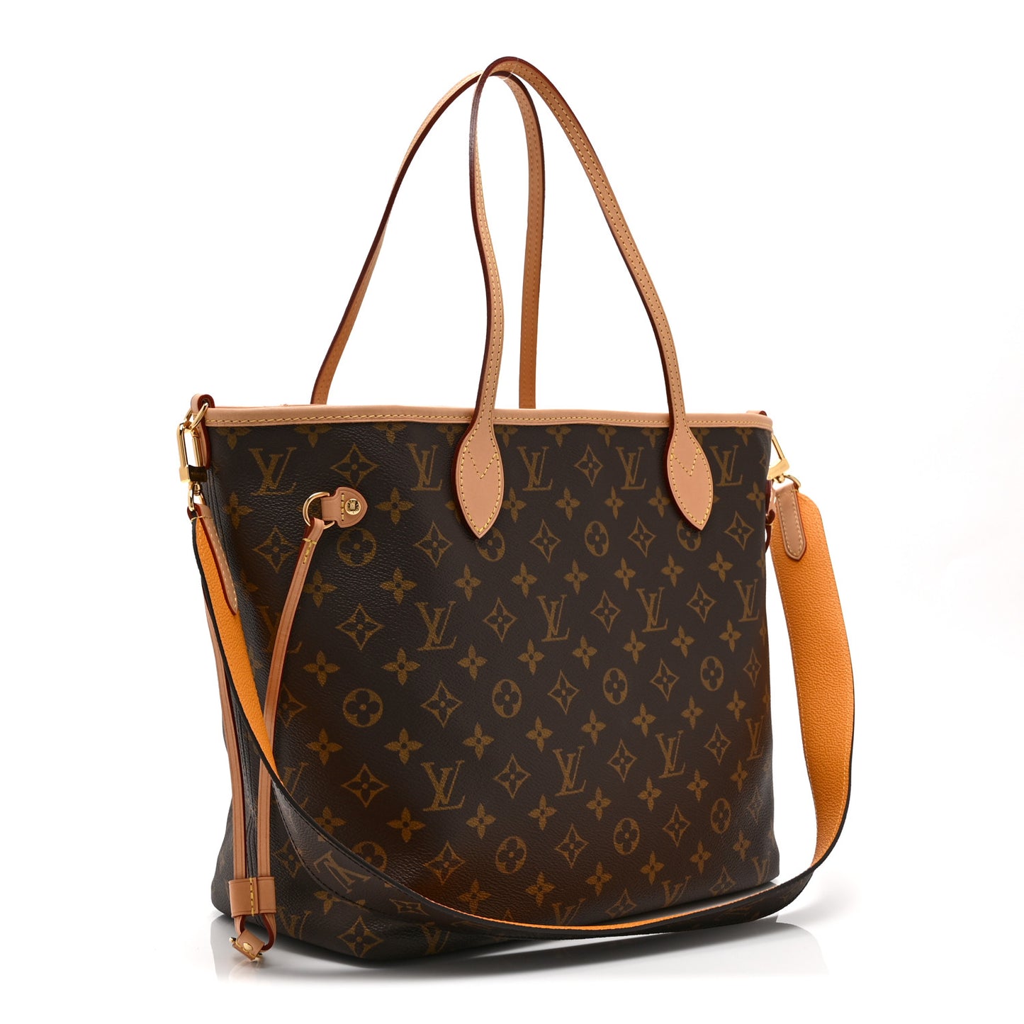 Monogram Inside Out Neverfull Bandouliere MM Jaune Safran