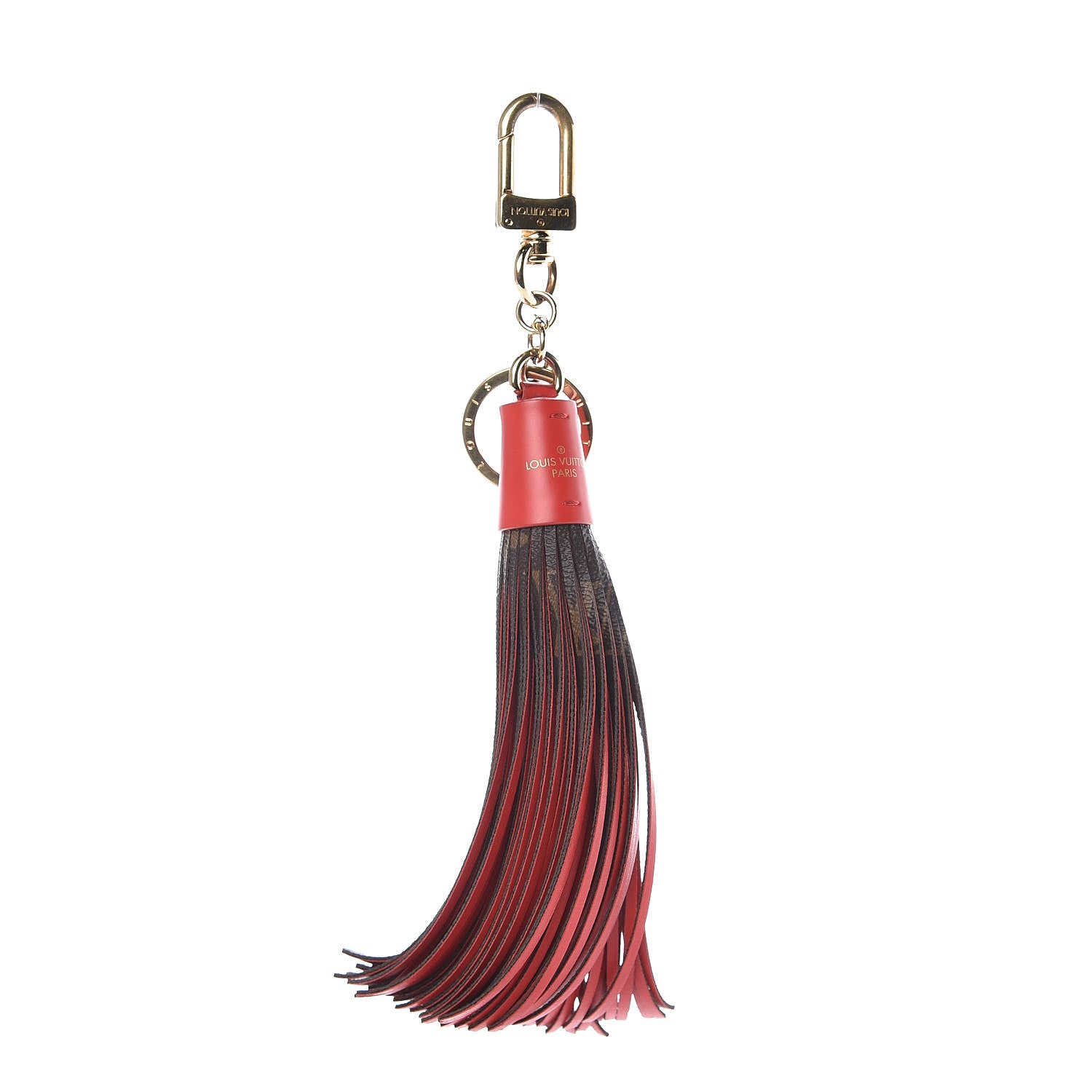 Louis Vuitton Monogram Tassel Bag Charm Red 1 of 6