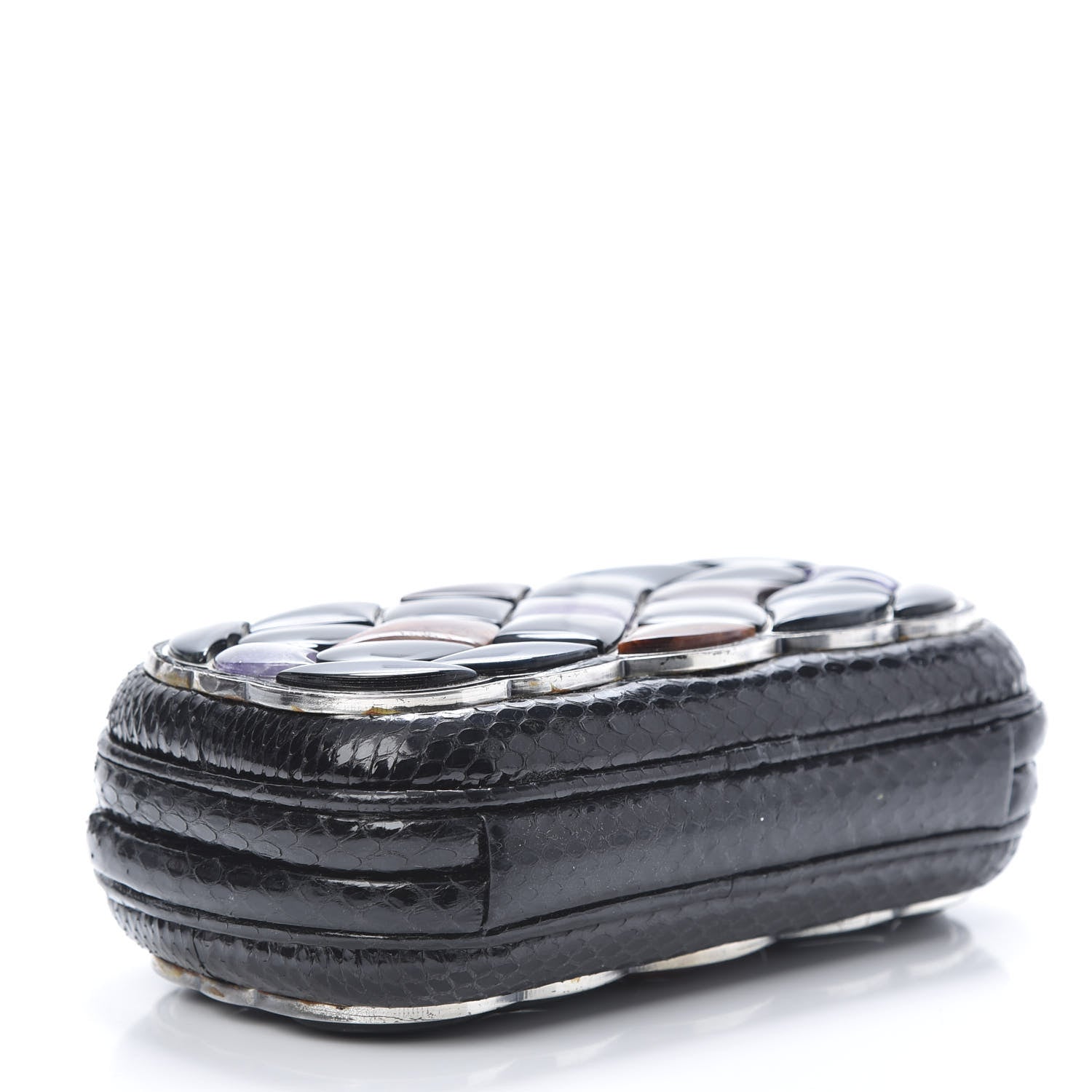 Bottega Veneta Multi Stone Ayers Knot Clutch Black 4 of 10