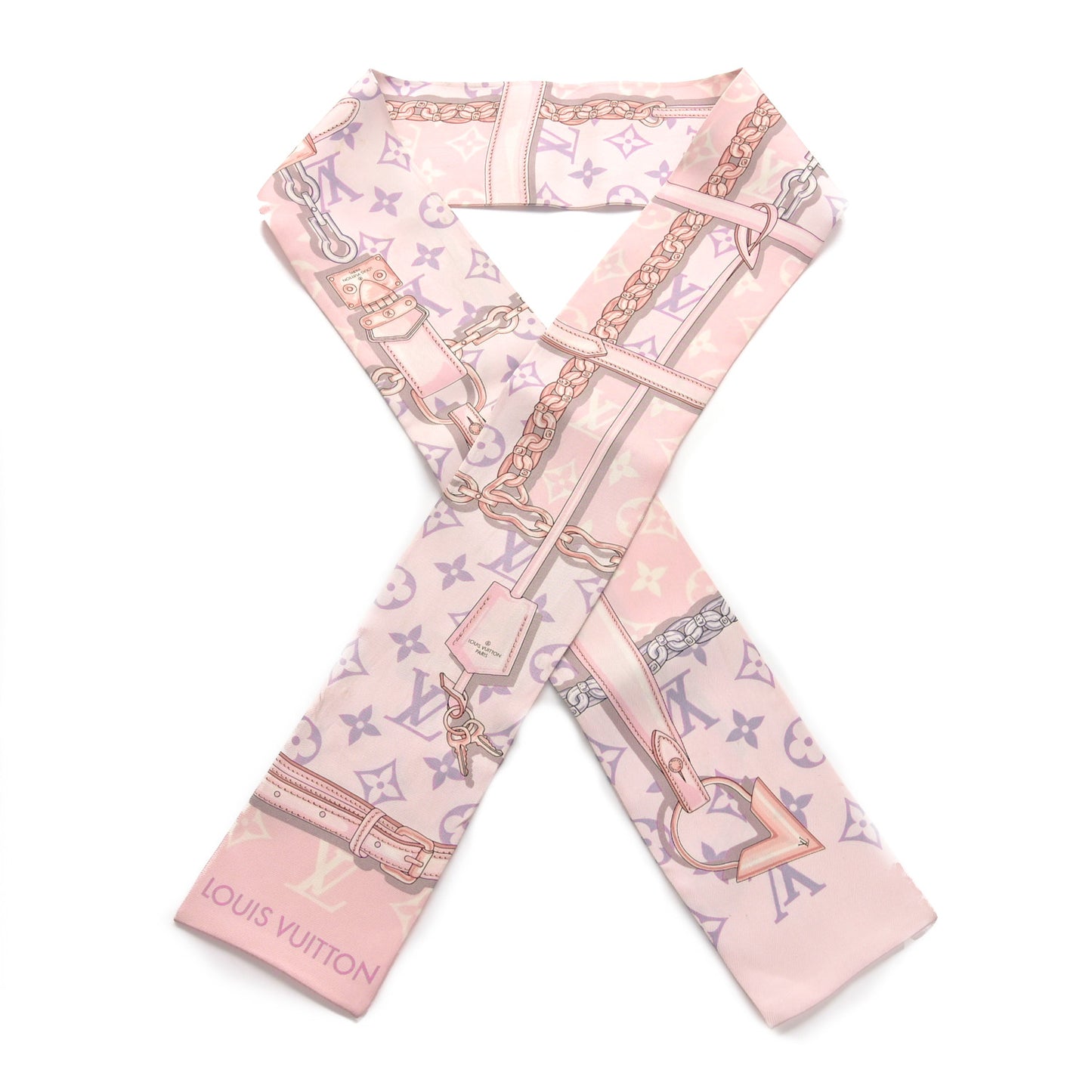 Silk Monogram Confidential Bandeau Light Pink