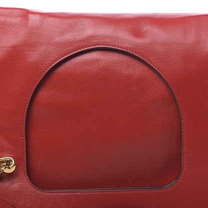 Tom Ford Ramskin Large Alix Padlock Zip Shoulder Bag Flame Red 13 of 14