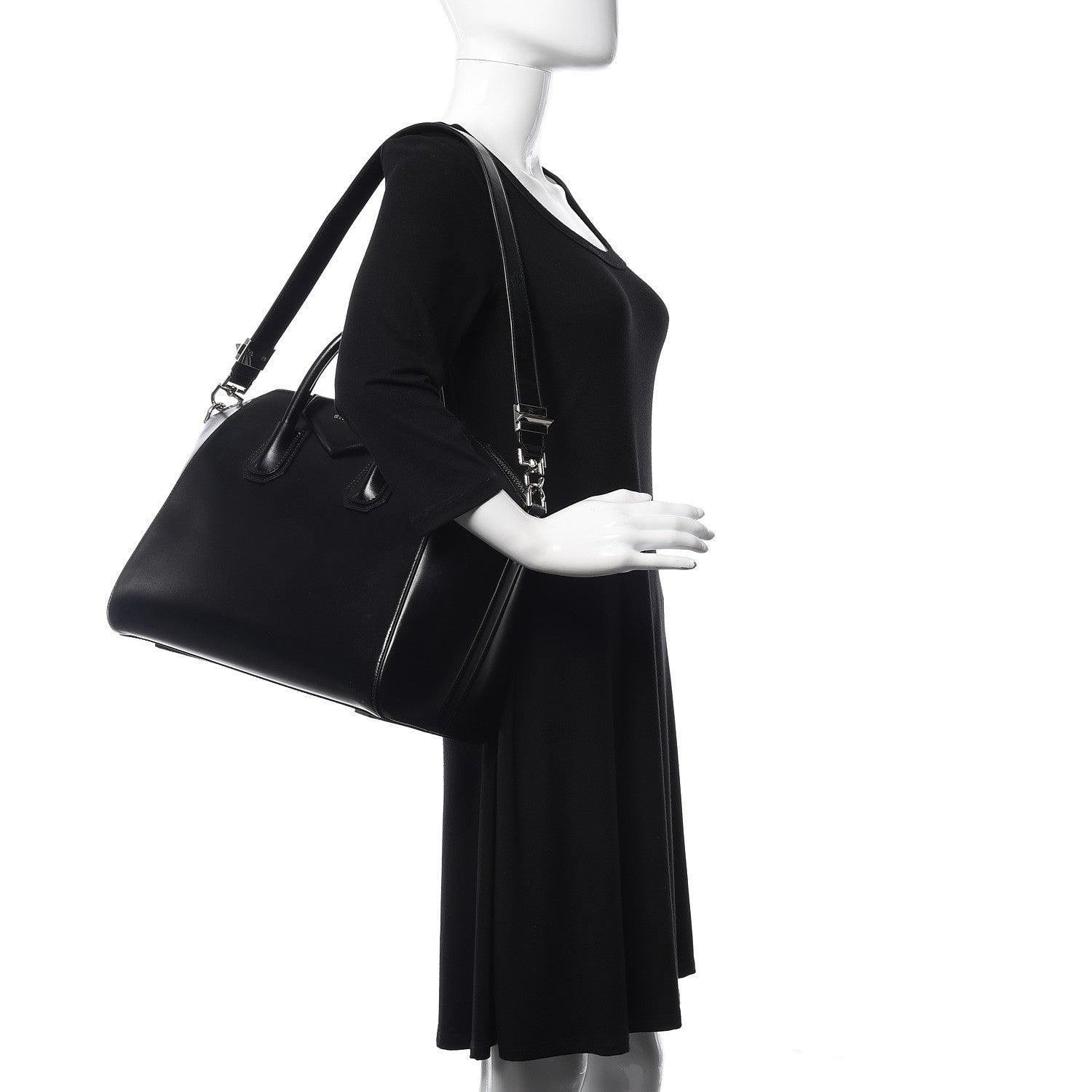 Givenchy Shiny Lord Calfskin Medium Antigona Black 2 of 11