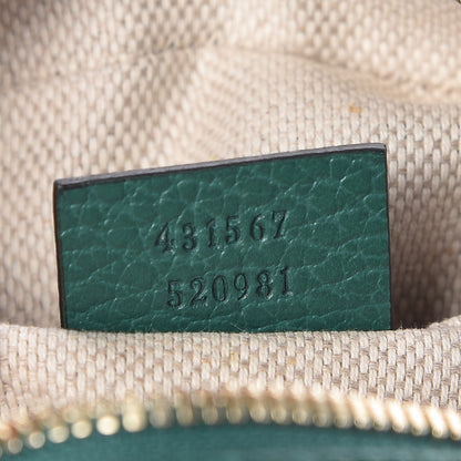 Gucci Pebbled Calfskin Small Soho Disco Bag Emerald Green 9 of 9