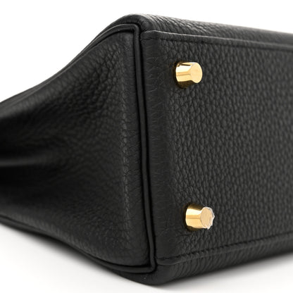 Hermes Togo Kelly Retourne 25 Black 9 of 11