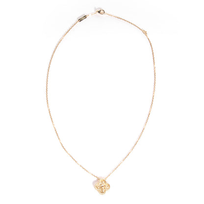 Van Cleef & Arpels 18K Yellow Gold Vintage Alhambra Pendant Necklace 3 of 7
