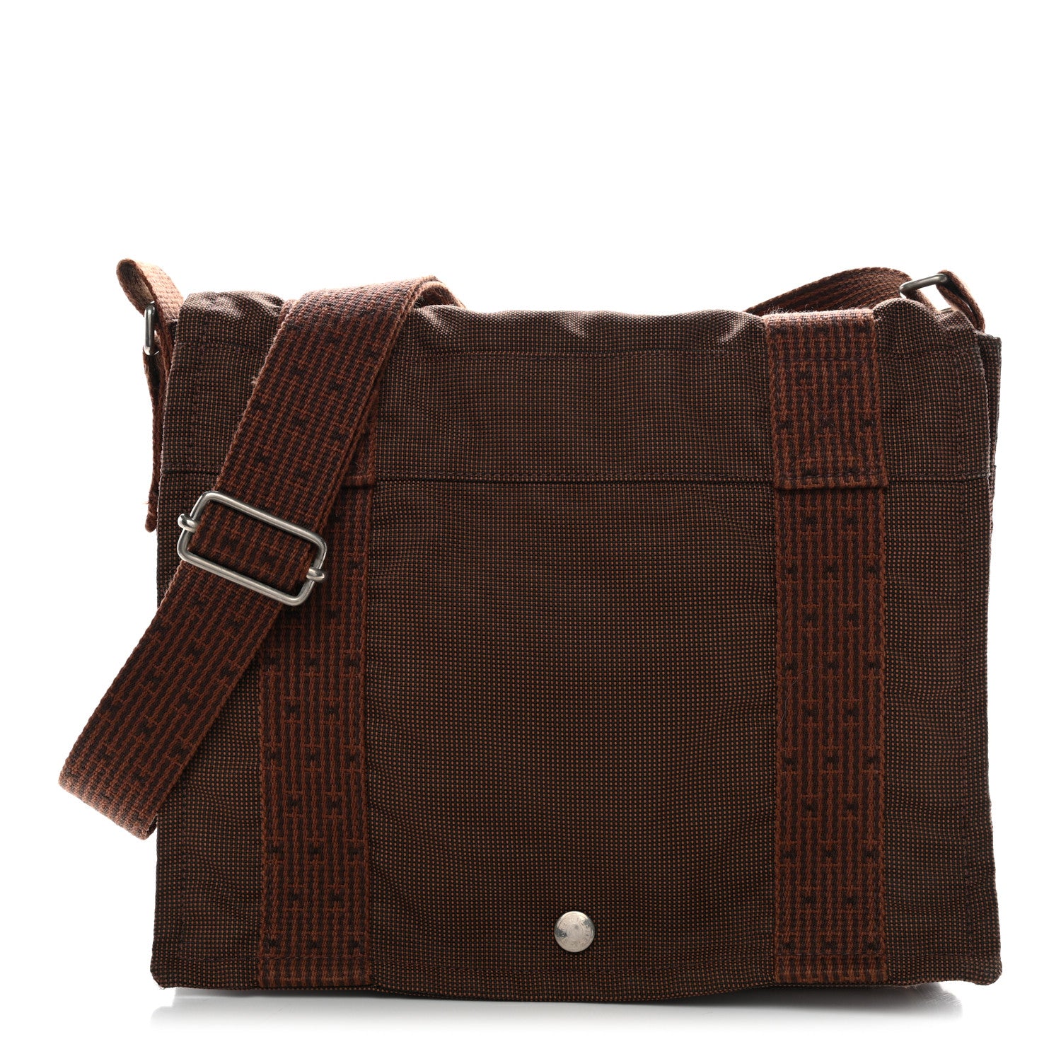 Hermes Canvas Herline Messenger Bag Brown 3 of 31