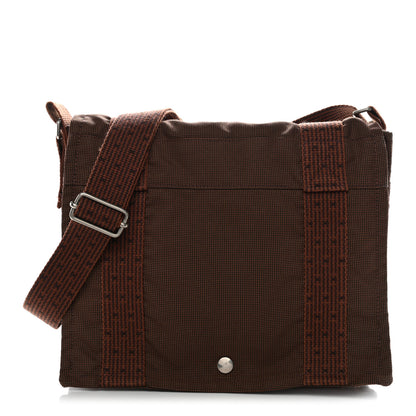 Hermes Canvas Herline Messenger Bag Brown 3 of 31