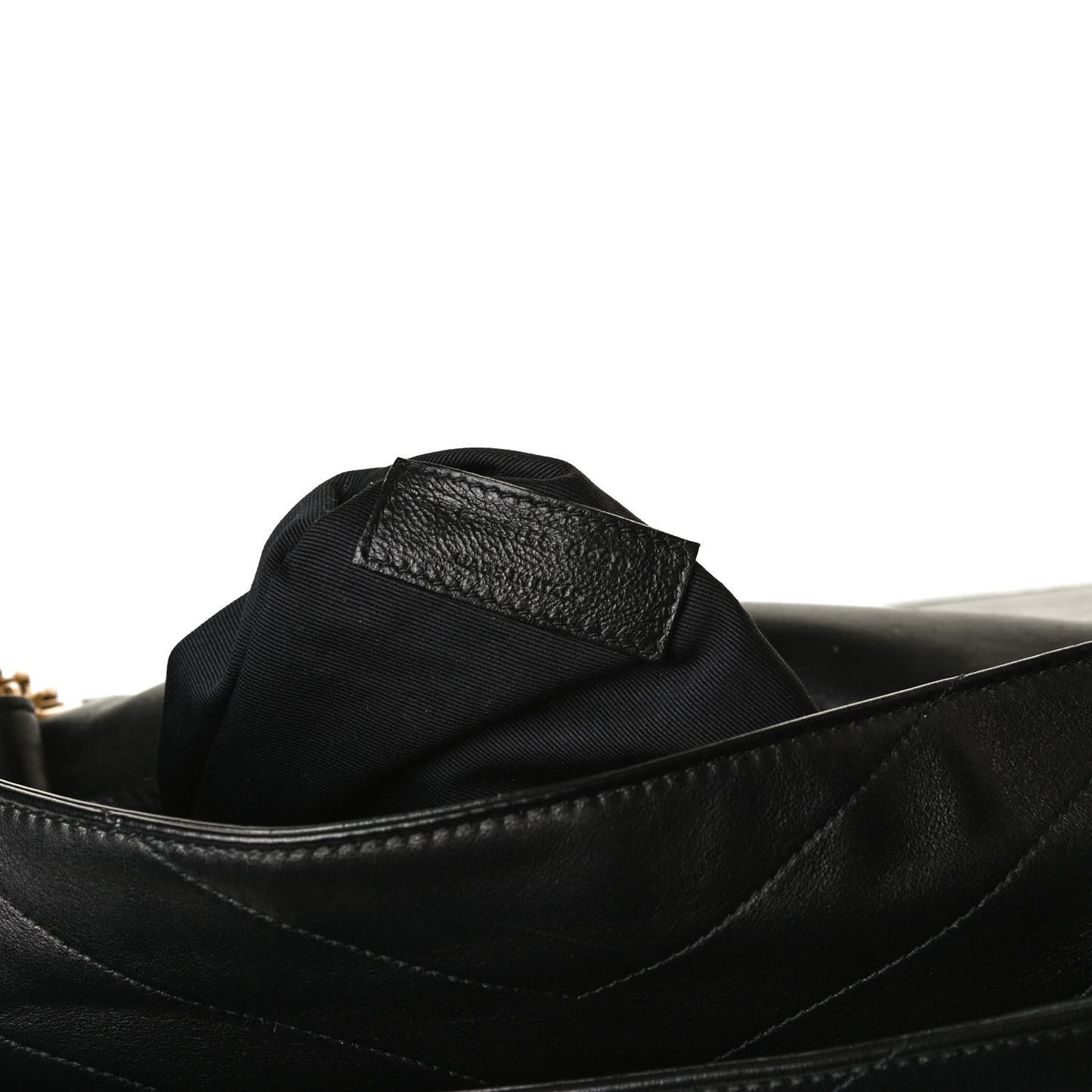 Lambskin Matelasse Monogram Medium Niki Chain Satchel Black