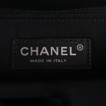 Chanel Glazed Calfskin Boy Tote Black 6 of 8