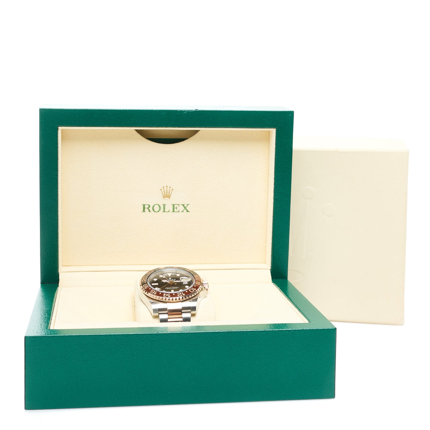 Stainless Steel 18K Everose Gold 40mm GMT-Master II Root Beer Watch 126711CHNR