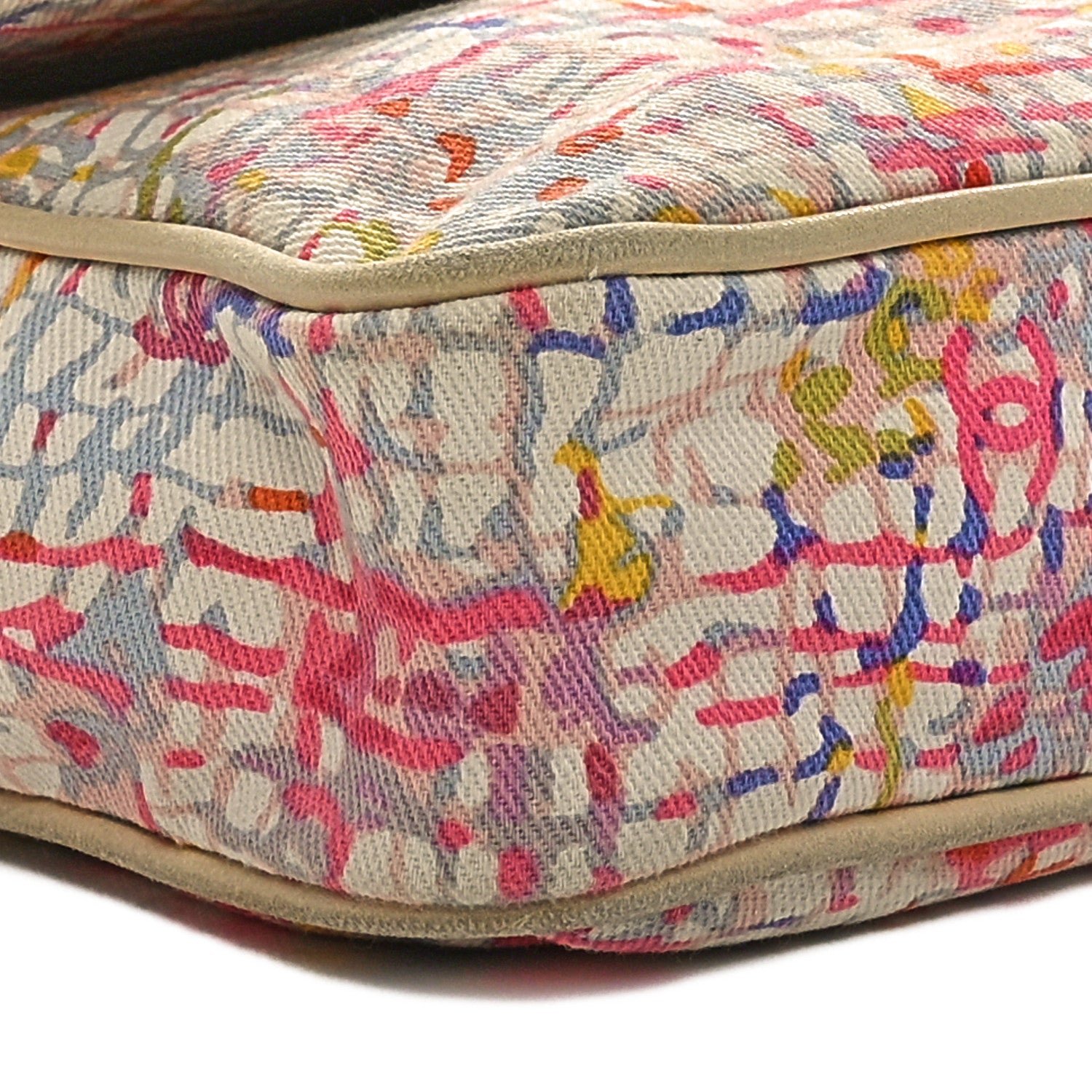 Chanel Canvas Watercolor Tweed Print Clover Small Flap Multicolor 9 of 10