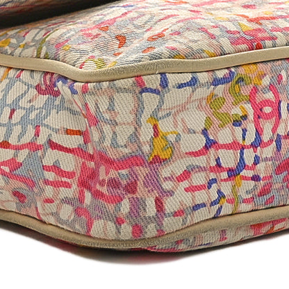 Chanel Canvas Watercolor Tweed Print Clover Small Flap Multicolor 9 of 10