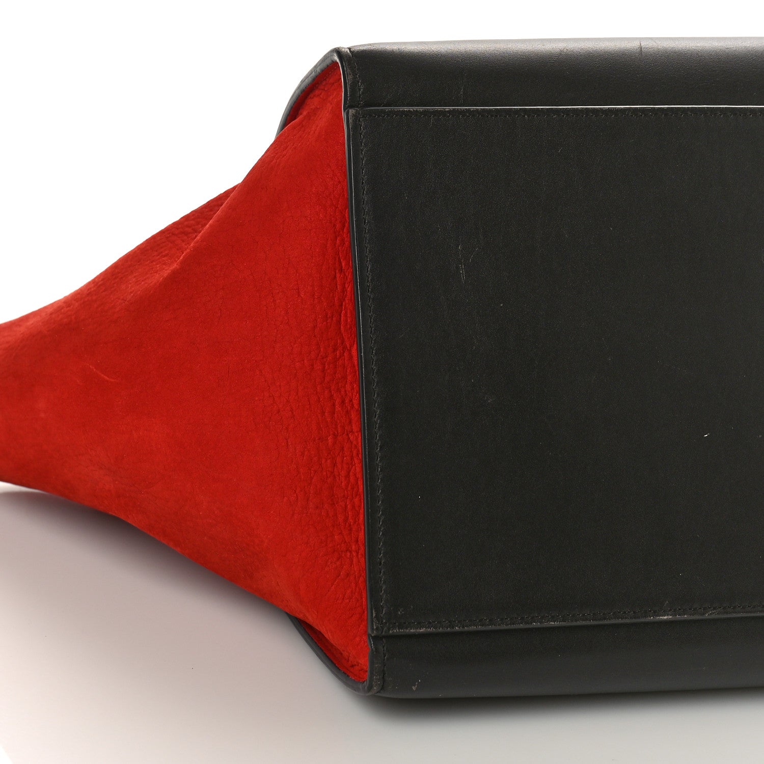 Celine Bullhide Calfskin Nubuck Medium Tri-Color Trapeze Taupe 7 of 10