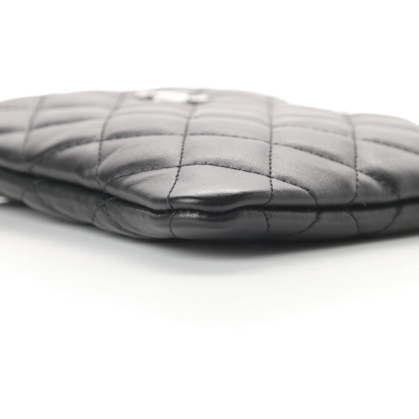 Lambskin Quilted Crossbody Bag Black