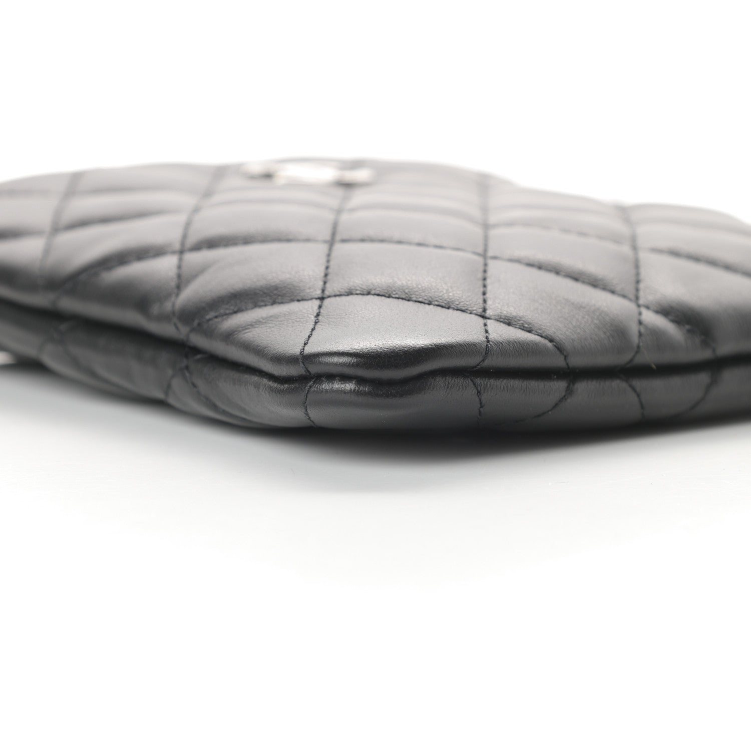 Chanel Lambskin Quilted Crossbody Bag Black 10 of 11