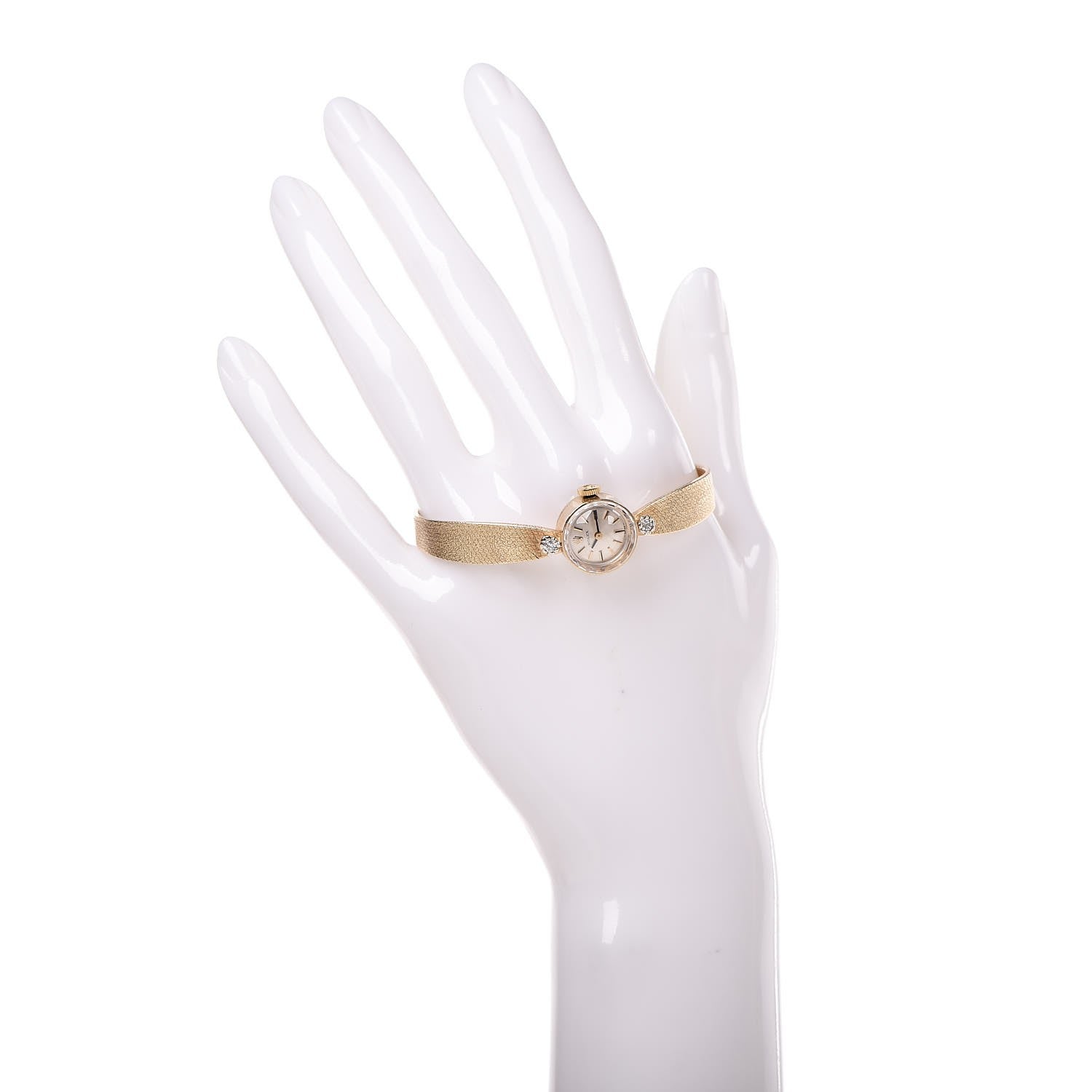 Rolex 14K Yellow Gold Diamond 15mm Cocktail Watch 2 of 10