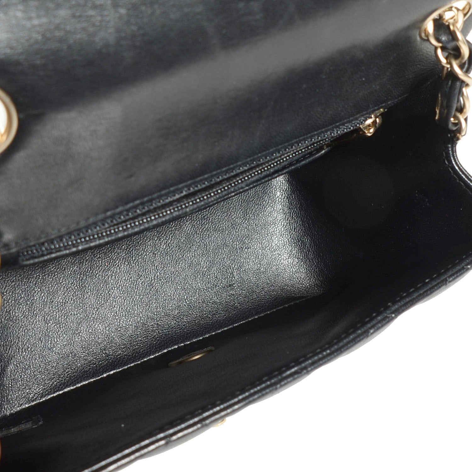 Chanel Lambskin Quilted Mini Square Flap Black 6 of 9