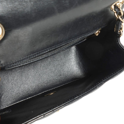 Chanel Lambskin Quilted Mini Square Flap Black 6 of 9
