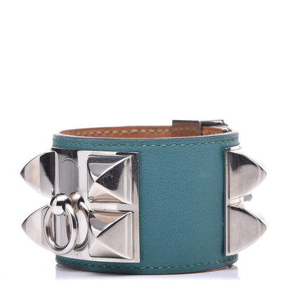 Hermes Swift Collier de Chien CDC Bracelet S Malachite 1 of 6