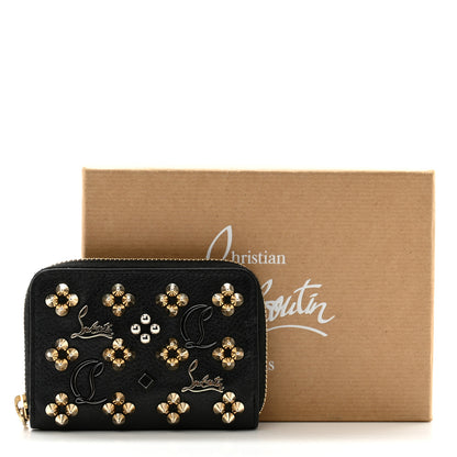 Christian Louboutin Calfskin Loubinthesky Panettone Coin Purse Black 11 of 11