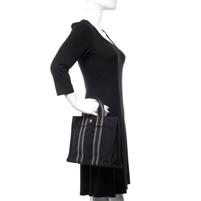 Hermes Canvas Fourre Tout PM Black 2 of 9