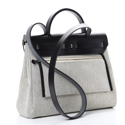 Hermes Vache Hunter Toile Pegase Pop Herbag Zip Retourne 31 PM Bleu Indigo 3 of 12