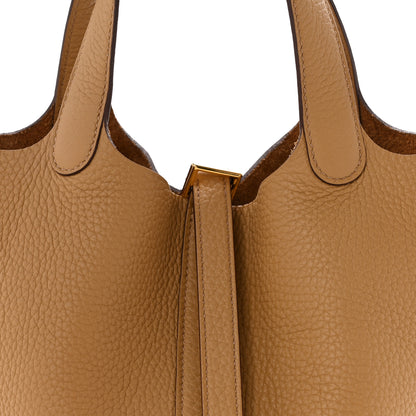 Hermes Taurillon Clemence Picotin Lock 18 PM Biscuit 8 of 11