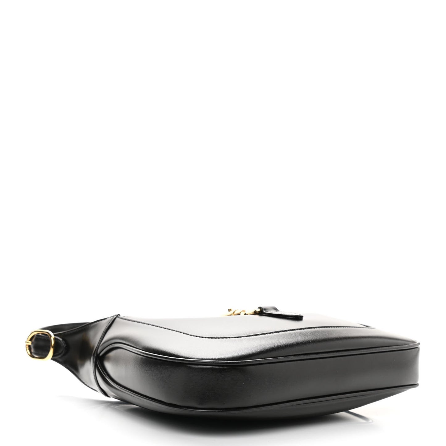 Boarded Dyana Lux Calfskin Small Jackie 1961 Hobo Black