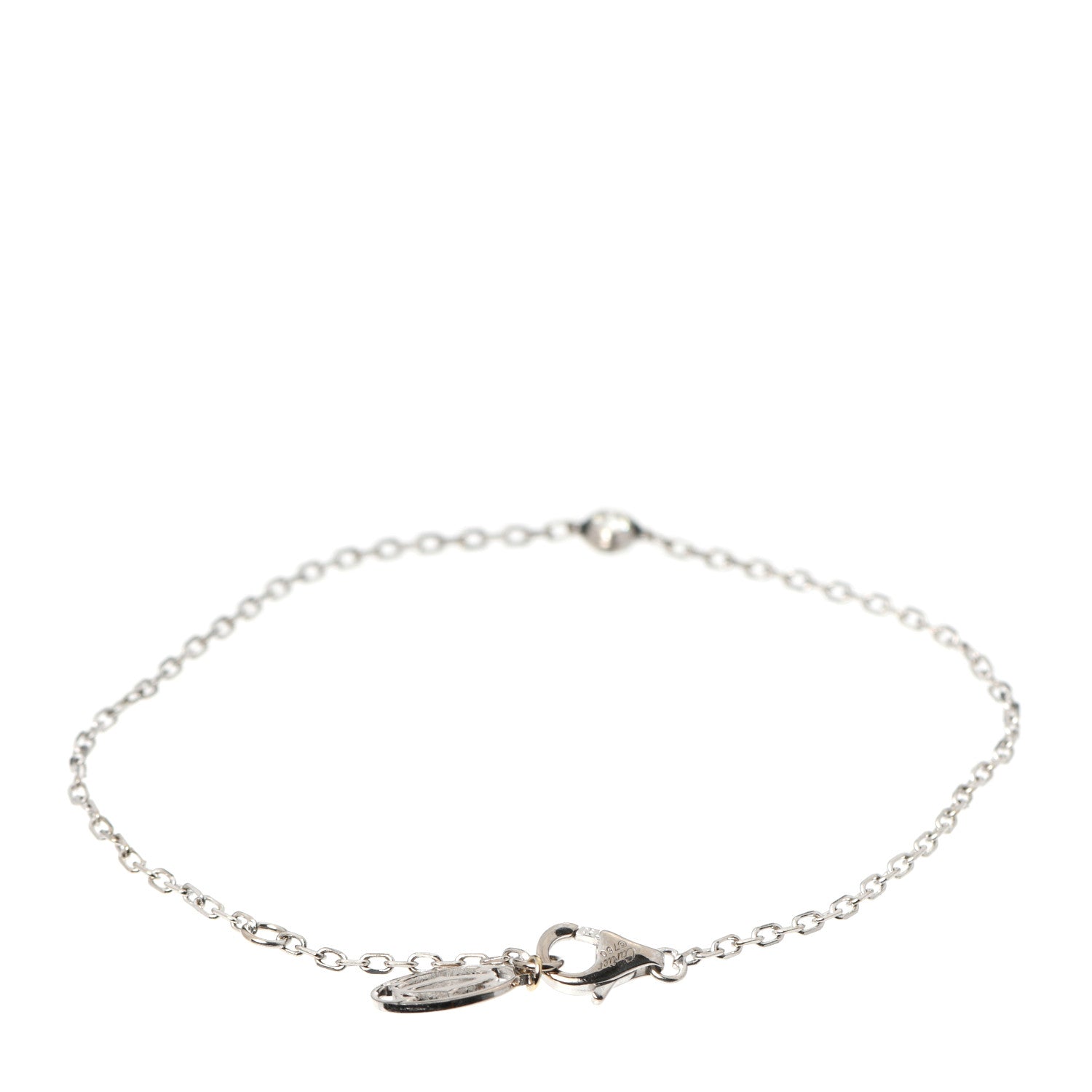Cartier 18K White Gold Diamond SM D'Amour Bracelet 3 of 6
