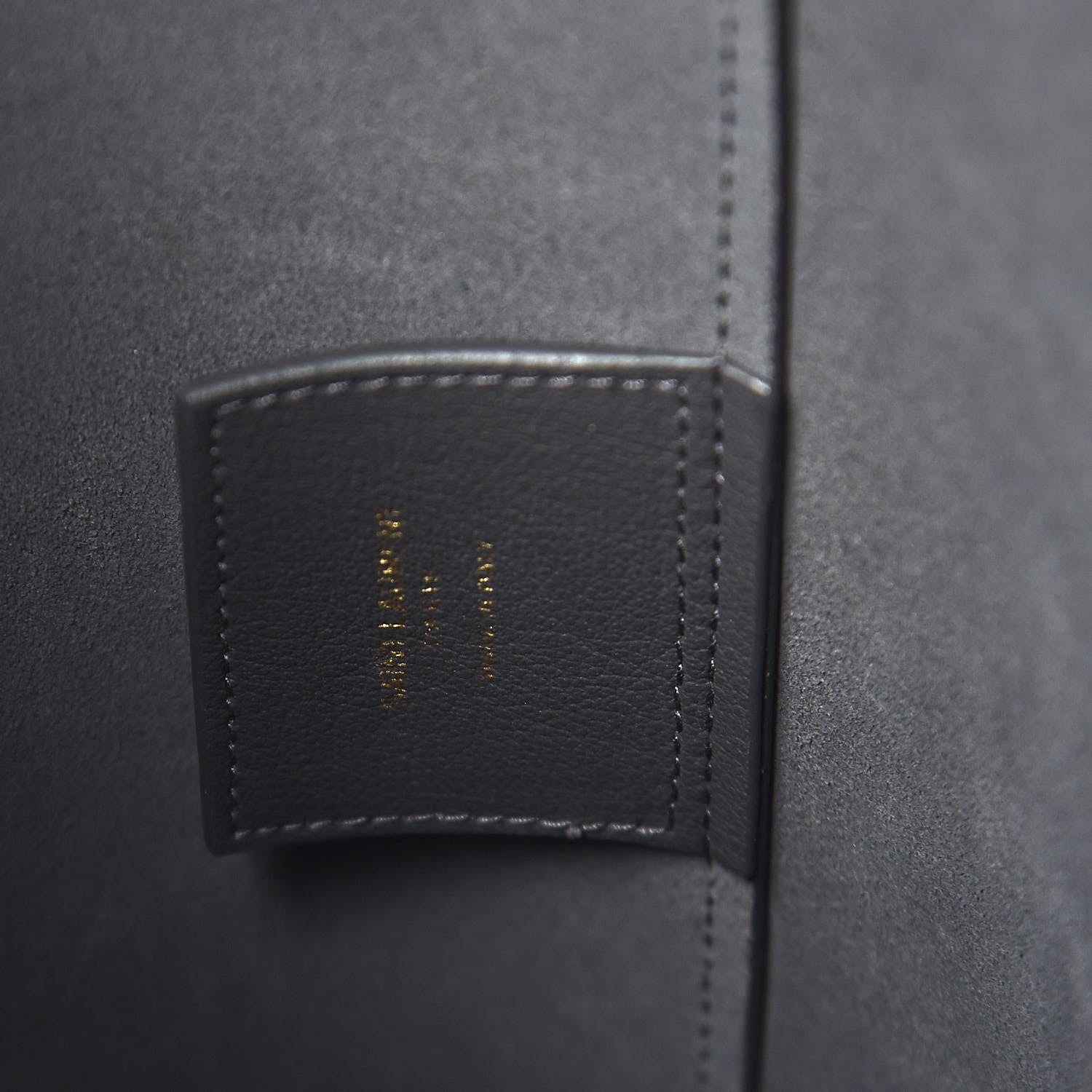 Saint Laurent Calfskin Toy Shopping Tote Earth Grey 6 of 9