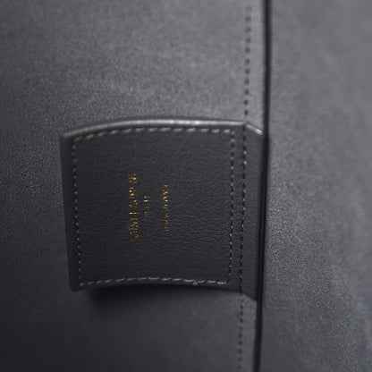 Saint Laurent Calfskin Toy Shopping Tote Earth Grey 6 of 9