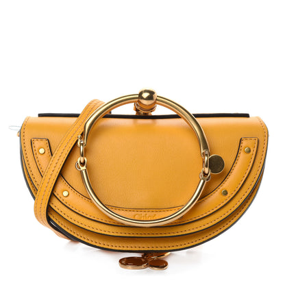 Chloe Calfskin Small Nile Bracelet Minaudiere Bag Dark Ochre 1 of 10