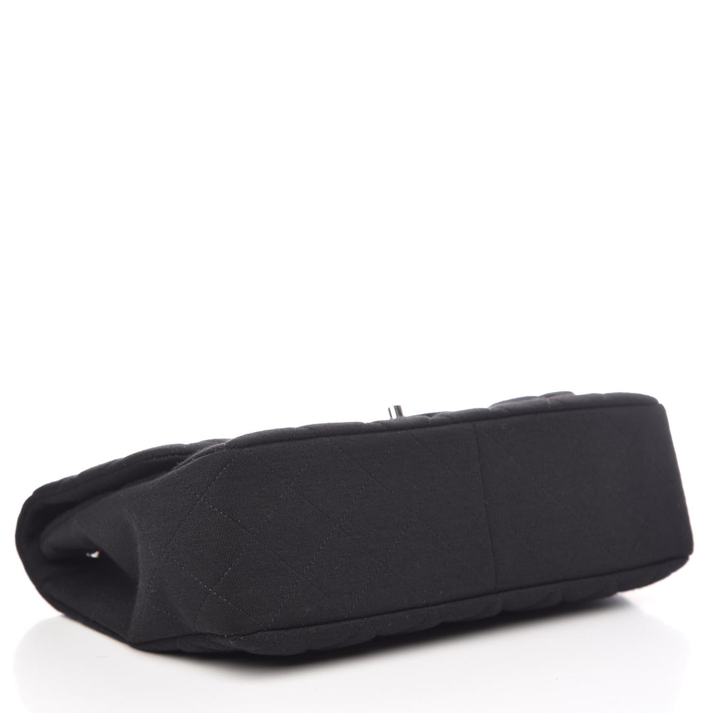 Jersey Quilted Jumbo Single Flap Black