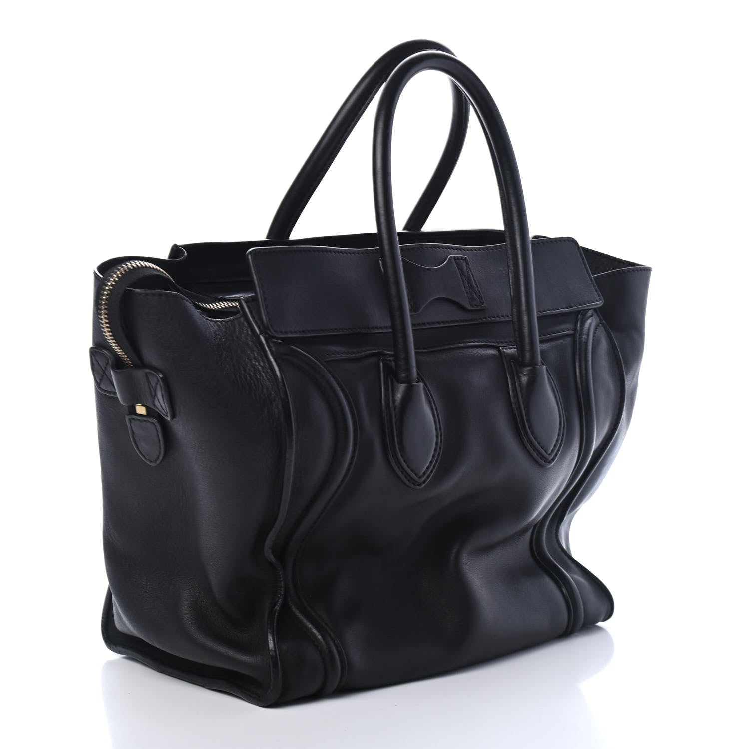 Celine Smooth Calfskin Mini Luggage Black 2 of 4
