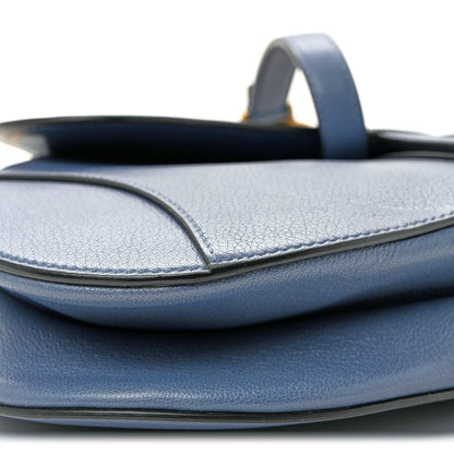 Christian Dior Shiny Goatskin Saddle Bag Cloud Blue 9 of 10