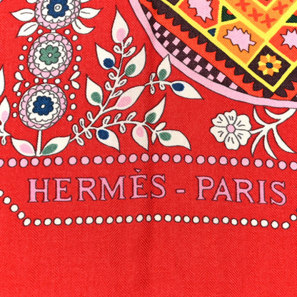 Hermes Cashmere Silk L Arbre De Vie Shawl 140 2 of 5