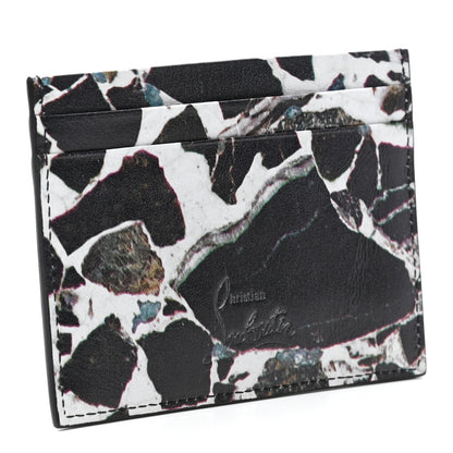 Christian Louboutin Calfskin Print Studded Card Holder 3 of 7