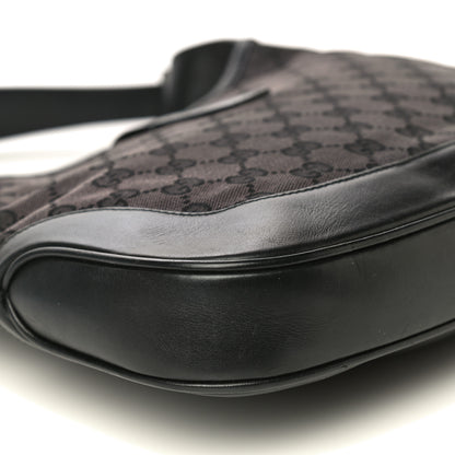 Gucci Monogram Small Jackie O Hobo Black 10 of 24