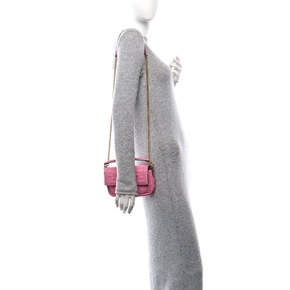 Fendi Nappa FF 1974 Embossed Mini Baguette Lollypop 2 of 10