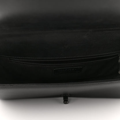 Chanel Calfskin Quilted New Medium Boy Flap So Black 5 of 10