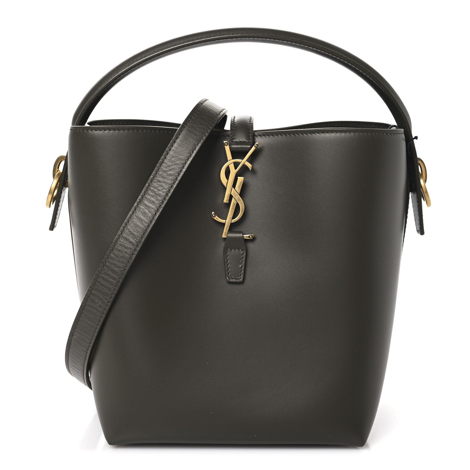 Saint Laurent Shiny Calfskin Le 37 Bucket Bag Deep Musk 1 of 11