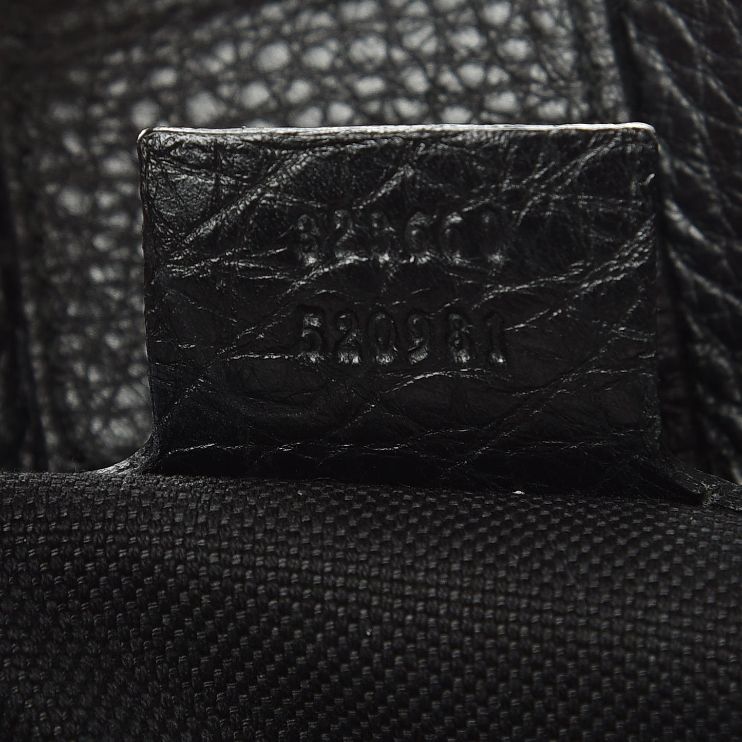 Pebbled Calfskin Medium Bamboo Shopper Tote Black