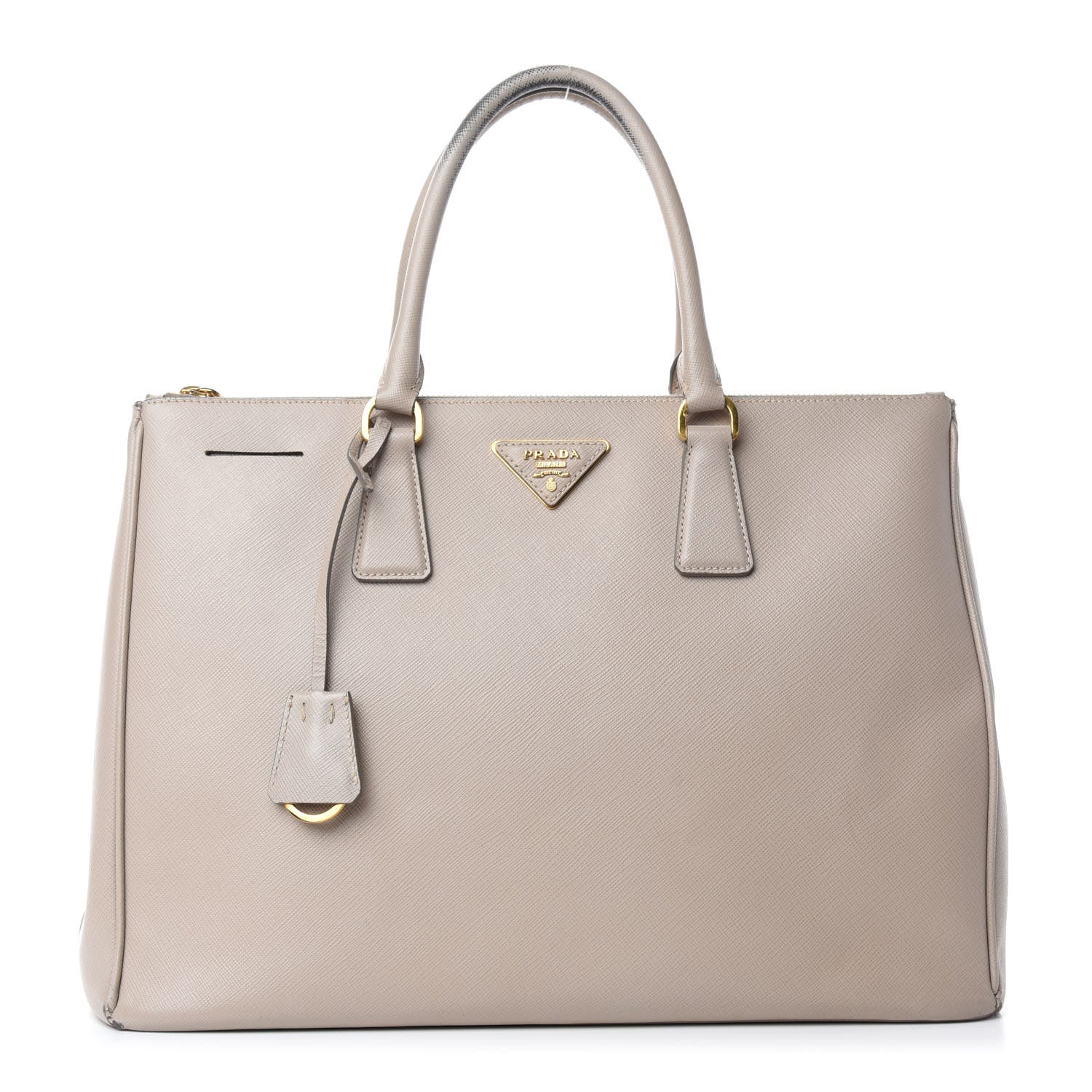 Prada Saffiano Large Galleria Double Zip Tote Pomice 1 of 24