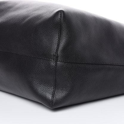 Alexander McQueen Grained Calfskin Skull Open Shopper Tote Black 9 of 9
