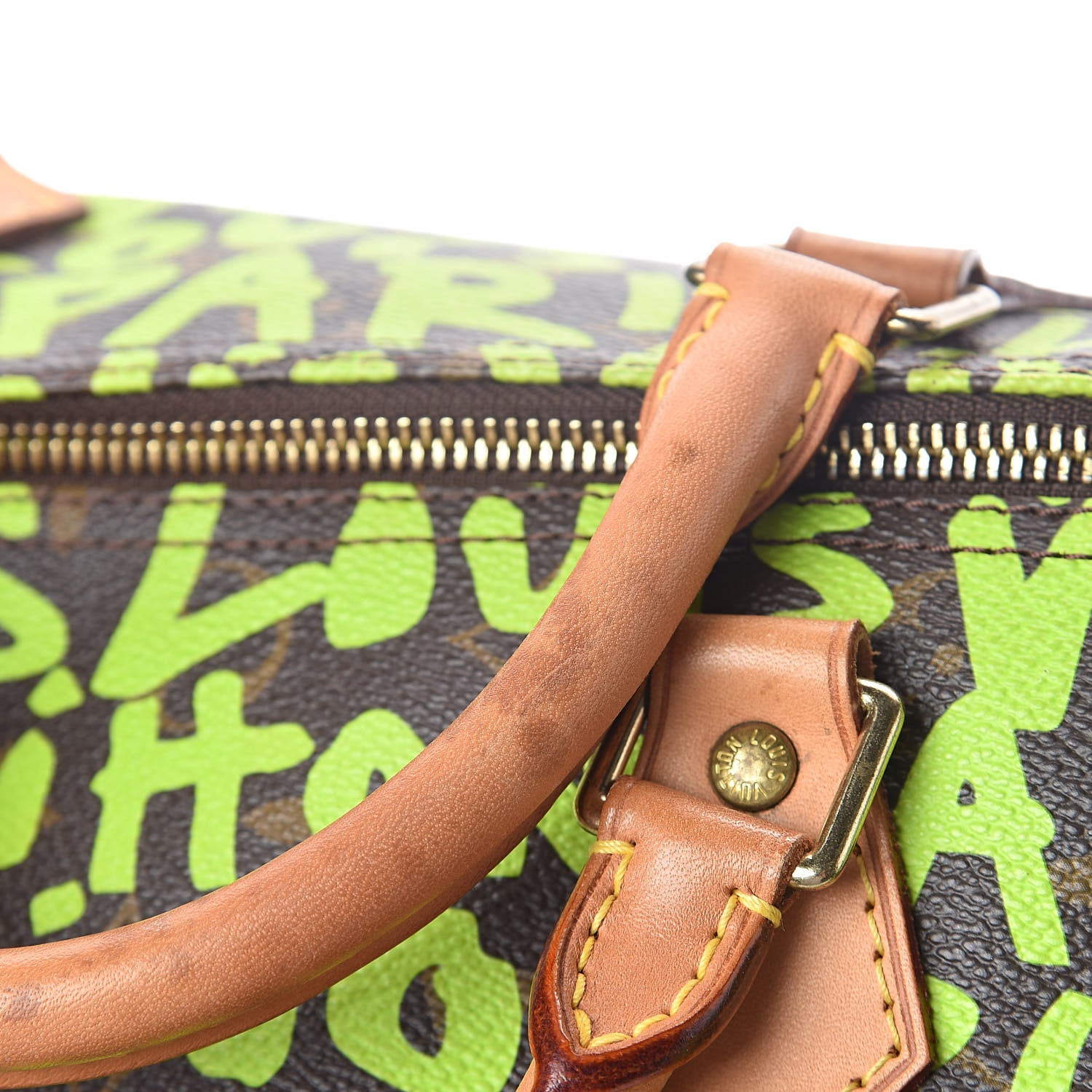 Louis Vuitton Monogram Graffiti Speedy 30 Green 12 of 12