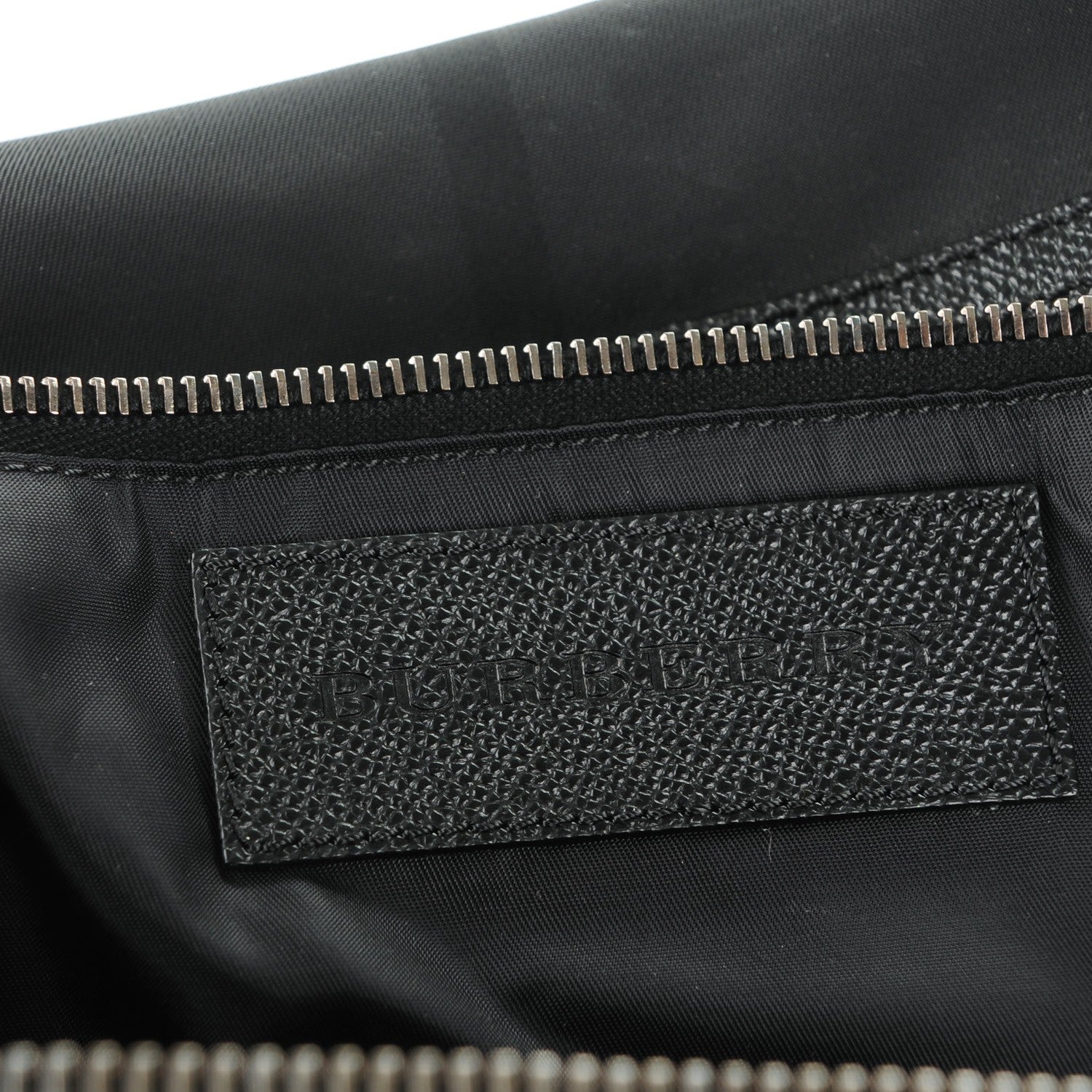 Burberry Nylon Smoked Check Holdall 52 Black 6 of 8