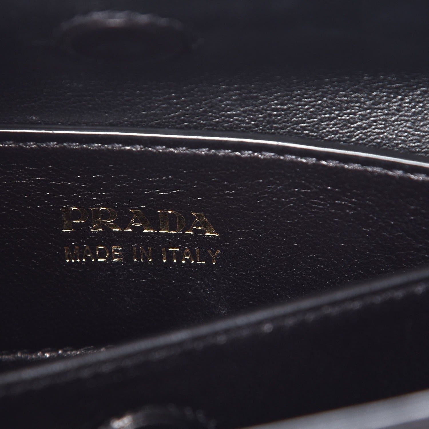 Prada Saffiano Cuir Crocodile Small Double Bag Black Rosso 6 of 7