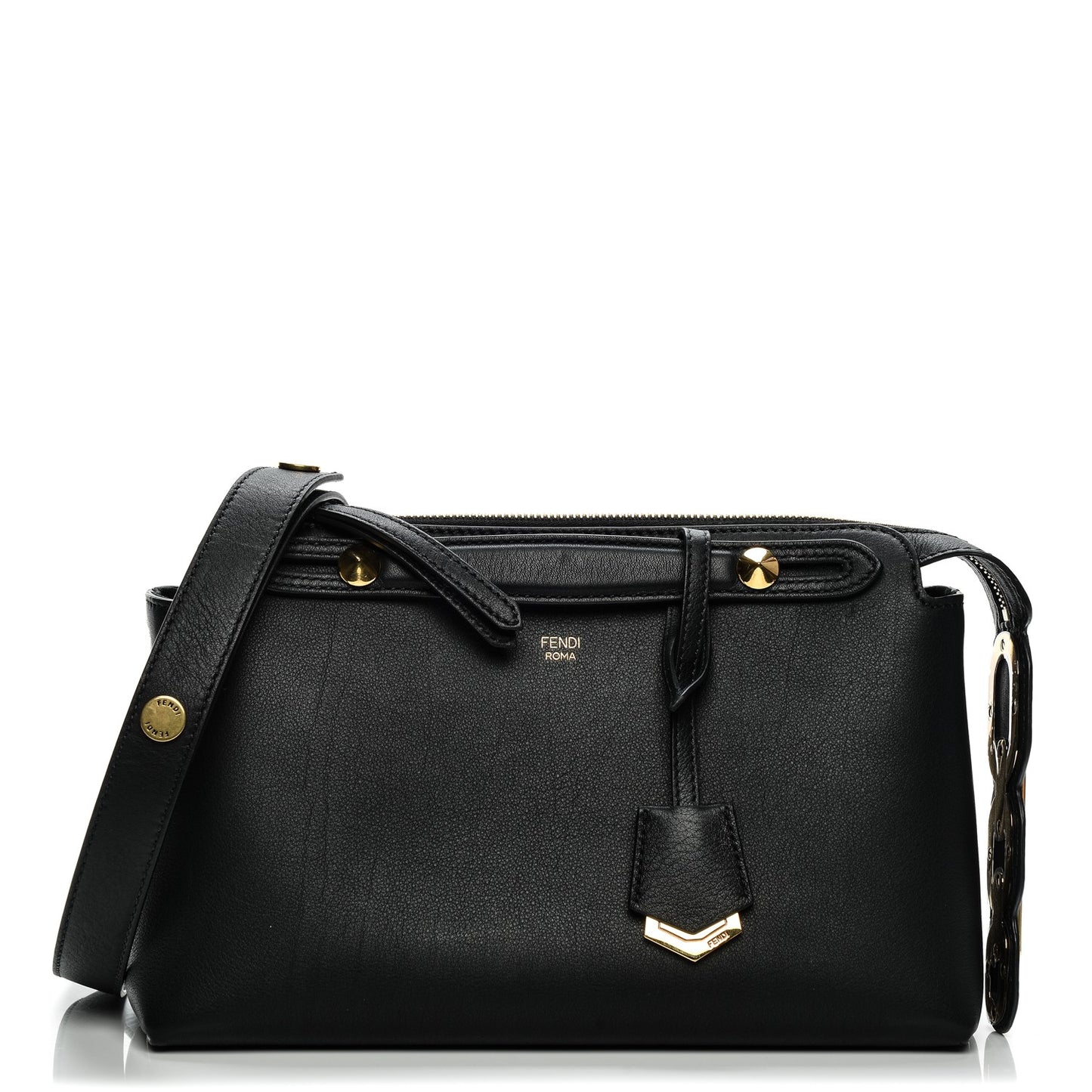Vitello Dolce Chain Tail Gold Edition Medium By The Way Boston Bag Black Vintage Gold