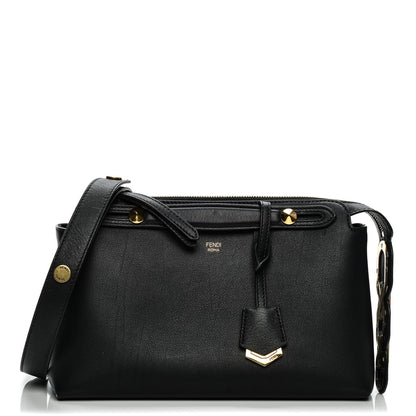 Fendi Vitello Dolce Chain Tail Gold Edition Medium By The Way Boston Bag Black Vintage Gold 1 of 7